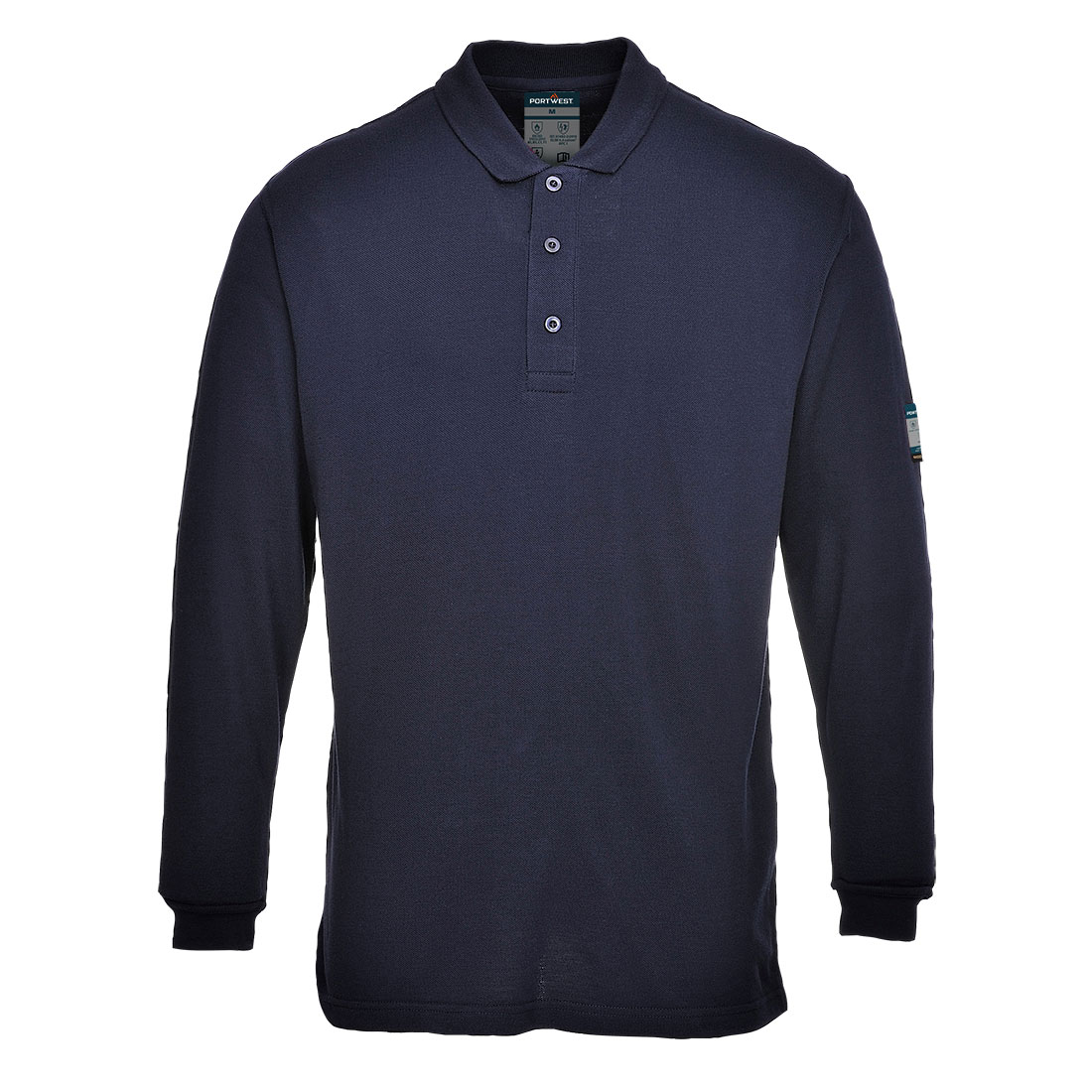 FR Modaflame Anti-Static Hi-Vis , tricou polo cu maneca lunga [2]