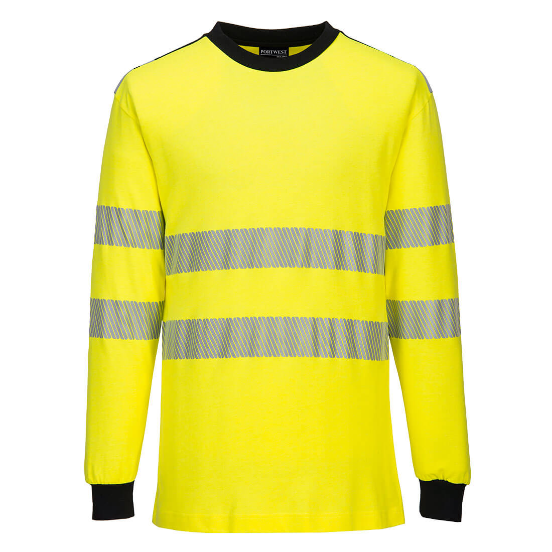 Cămăși - PW3 Modaflame Knit Hi-Vis FR Long Sleeve T-Shirt