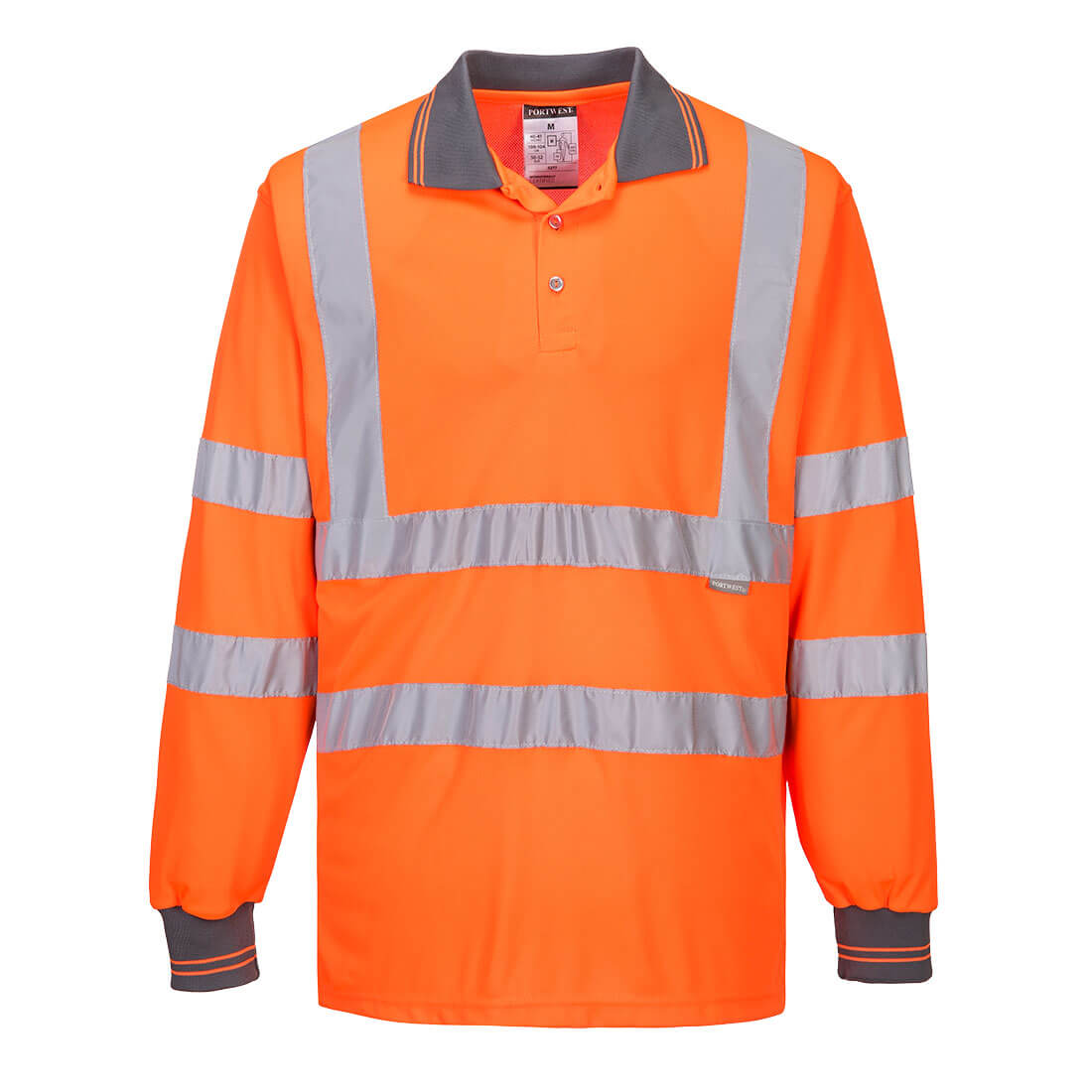 Tricouri - Tricou Polo HiVis cu maneci lungi
