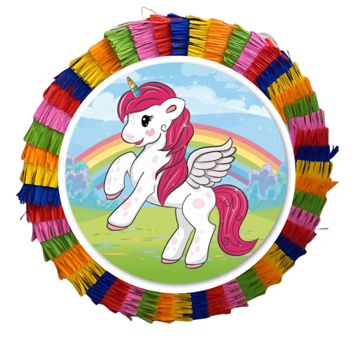 Pinata pentru petreceri, 35 cm, multicolora, model Unicorni [1]