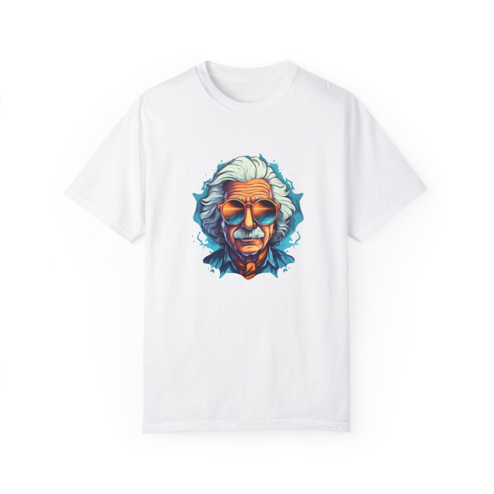 Tricou Albert Einstein, barbati, alb [2]