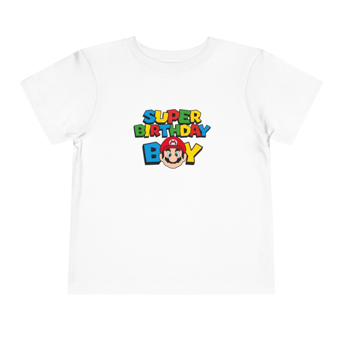 Tricou copii, aniversar, Super Mario, pentru baieti, 2 ani [2]
