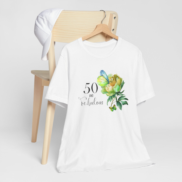 Tricou Dama, Aniversar 50 ani, alb [2]