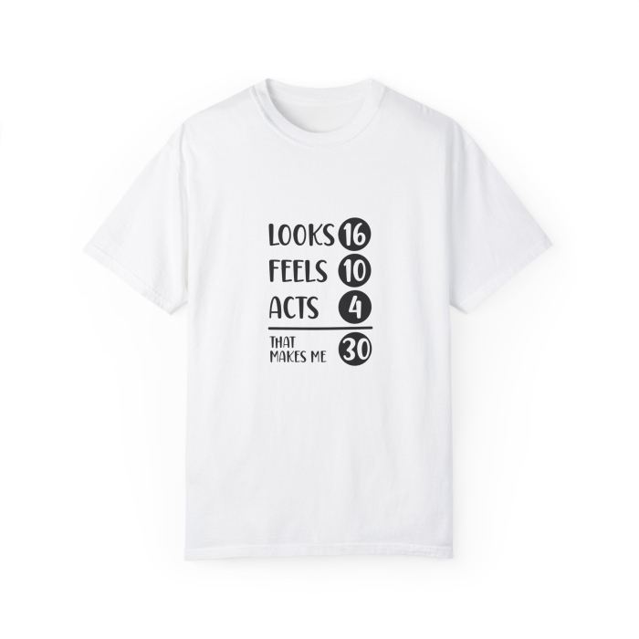 Tricou personalizat barbati, aniversare 30 ani, alb [2]