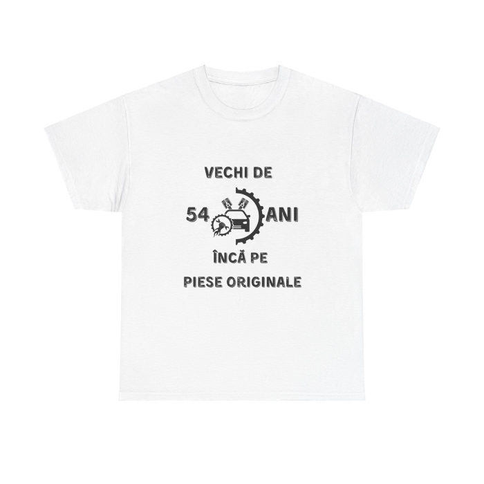 Tricou personalizat barbati, negru, 54 ani si inca pe piese originale pentru aniversare [2]