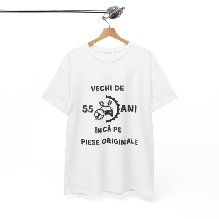 Tricou personalizat barbati, negru, 55 ani si inca pe piese originale pentru aniversare [2]