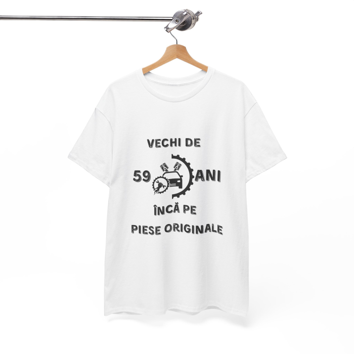 Tricou personalizat barbati, negru, 59 ani si inca pe piese originale pentru aniversare [2]