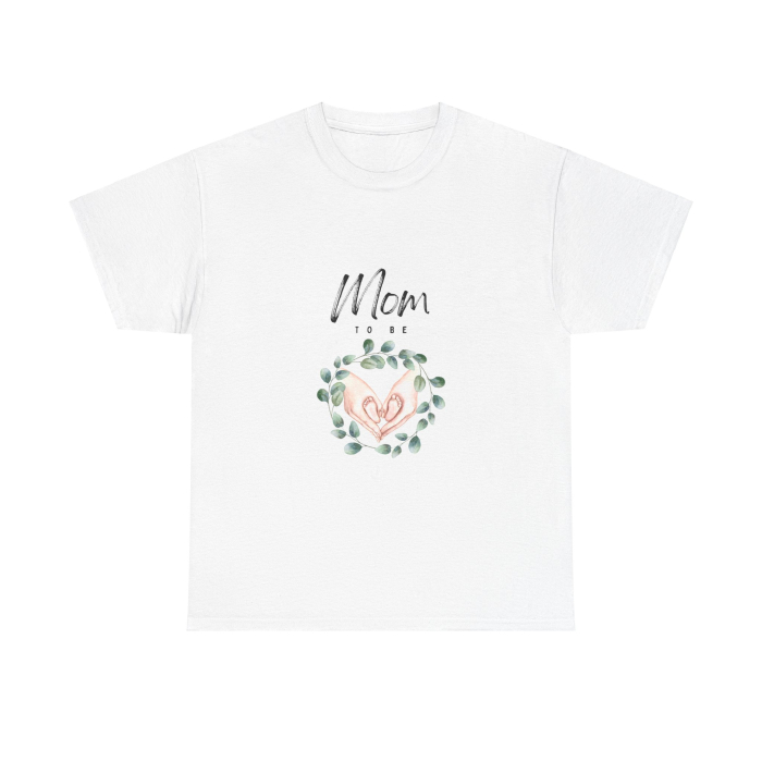 Tricou personalizat Gravide, Mom to Be, 2025, alb [2]