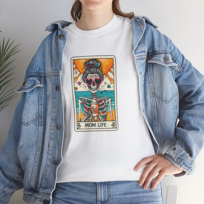 Tricou personalizat Mom Life, pentru proaspete mamici, alb [2]