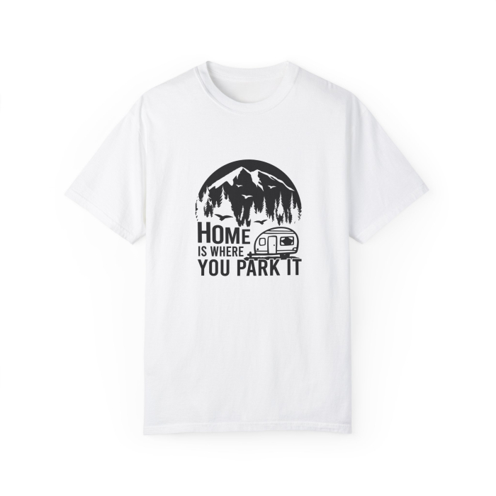 Tricou personalizat VanLife, pentru rulotisti, camperi, barbati, alb [2]