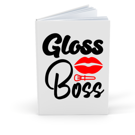 Agende Personalizate - Agenda/Jurnal cu mesaj amuzant pentru make up, A5, 100 file albe, Gloss Boss