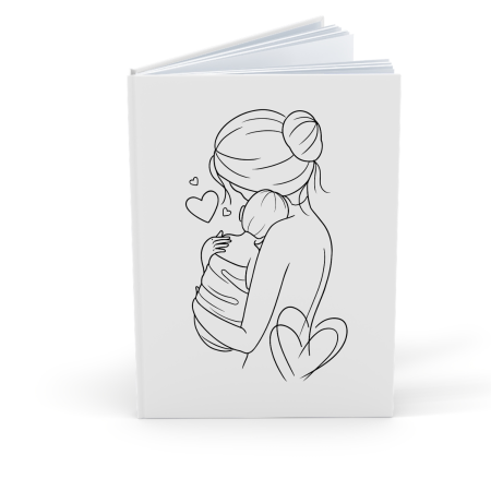 Agende Personalizate - Agenda/Jurnal pentru cea mai buna mama, cadou 8 martie, Ziua mamei, 100 file albe Art Drawing