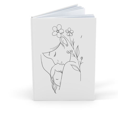 Agende Personalizate - Agenda/Jurnal pentru cea mai buna mama cadou 8 martie, Ziua mamei, 100 file albe Art Drawing