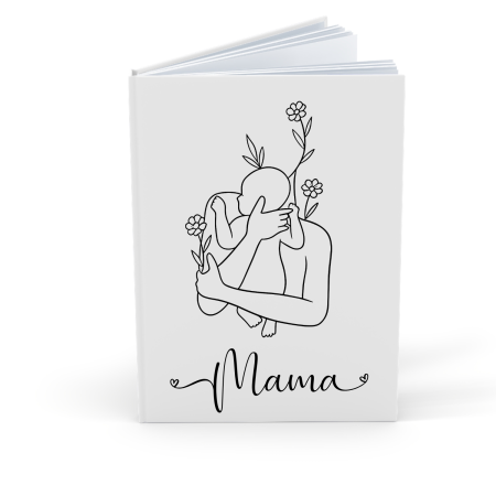 Agende Personalizate - Agenda/Jurnal pentru cea mai buna mama, cadou 8 martie, Ziua mamei, 100 file albe format A5, Art Drawing