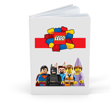 Agende Personalizate - Agenda/Jurnal pentru copii, 100 file, foaie alba, Lego Design