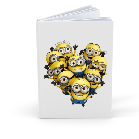 Agende Personalizate - Agenda/Jurnal pentru copii, 100 file, foaie alba, Minions