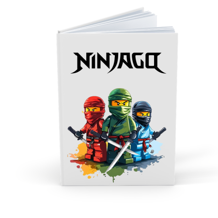 Agende Personalizate - Agenda/Jurnal pentru copii, 100 file, foaie alba, NinjaGO