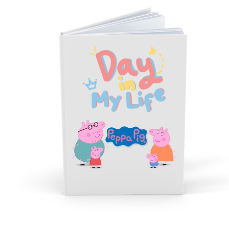 Agende Personalizate - Agenda/Jurnal pentru copii, 100 file, foaie alba, Peppa Pig