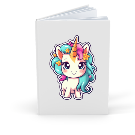 Agende Personalizate - Agenda/Jurnal pentru copii, 100 file, foaie alba, Unicorni