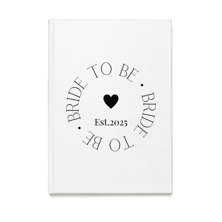 Agende Personalizate - Agenda/Jurnal pentru organizare nunta, amintiri mireasa, 100 file, foaie alba, Bride to Be 2025