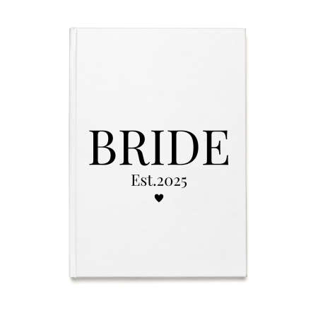 Agende Personalizate - Agenda/Jurnal pentru organizare nunta, amintiri mireasa, 100 file, foaie alba, model Bride 2025