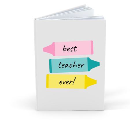 Agende Personalizate - Agenda/Notebook pentru Cel mai Bun Profesor/Invatator, A5, 100 file