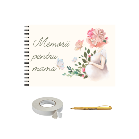 Guestbook/Album Foto - Album Foto/ Caiet memorii pentru MAMA, 25 pagini, A4 landscape, accesoriu nunta