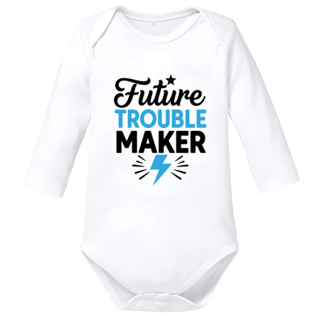 Body-uri Bebelusi - Body Bebe 100% Bumbac, Made in Romania, Mesaj Funny, Moale si Confortabil, Unisex, marimea 68