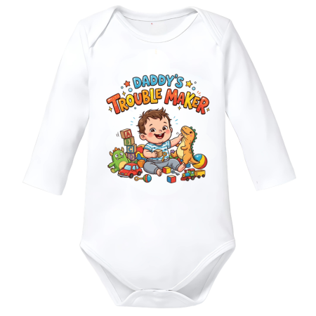 Body-uri Bebelusi - Body Bebe 100% Bumbac, Made in Romania, Mesaj Funny, Moale si Confortabil, Unisex, marimea 68