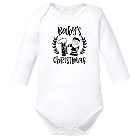 Body-uri Bebelusi - Body Crăciun primul bebeluși 100% bumbac alb marimea 62