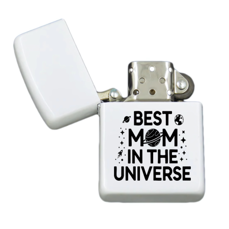 Brichete Personalizate - Brigheta personalizata pentru Cel mai buna MAMA ever, alba, cutie inox
