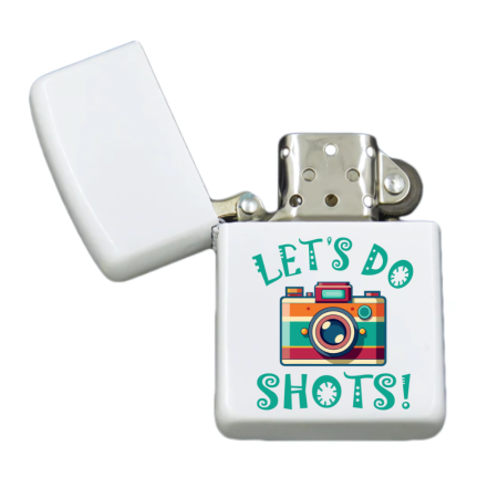 Brichete Personalizate - Brigheta personalizata pentru fotografi, alba, cutie inox