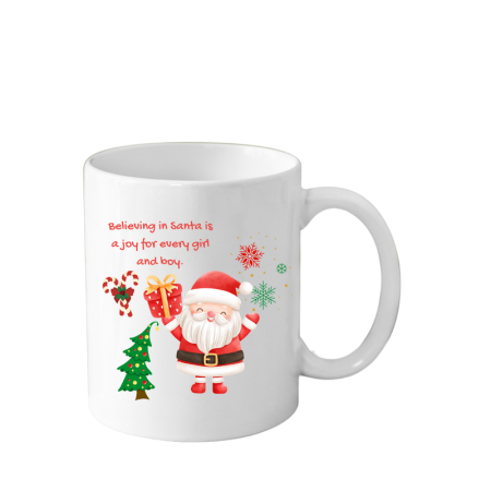 Idei de Cadouri - Cana alba 330 ml Craciun ideala pentru Secret Santa
