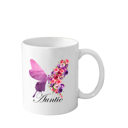 Cani Personalizate - Cana din ceramica haioasa pentru matusa (familie), 330 ml, alba