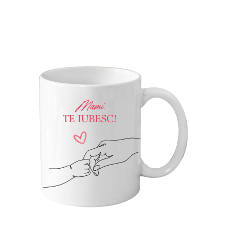 Cani Personalizate - Cana personalizata pentru mama (Cea mai buna mama) alba, 330 ml