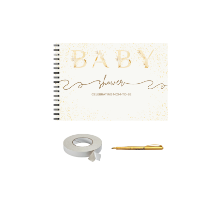 Guestbook/Album Foto - Guestbook/Album foto/Memorii scrise de la Baby Shower, 25 de pagini, A4 landscape, accesoriu nunta