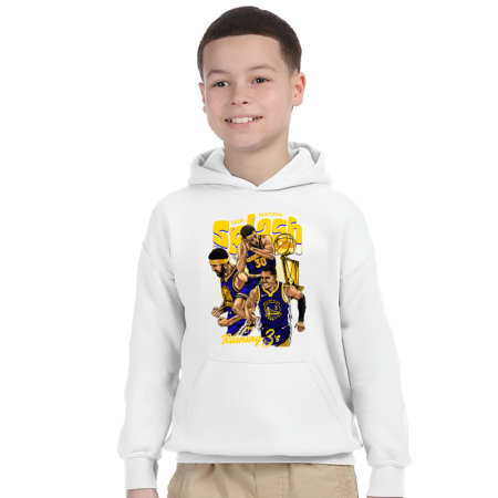 Tricouri Copii - Hanorac baieti NBA Baschet Legends, alb, 7-8 ani