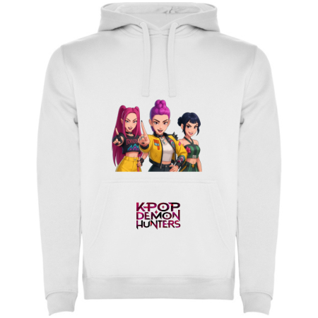 Tricouri Copii - Hanorac personalizat K POP Demon Hunters, alb, 7-8 ani