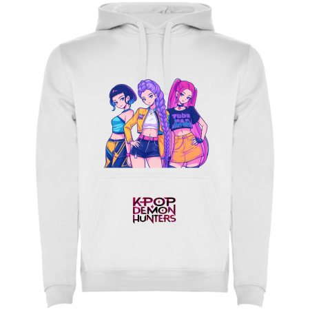 Tricouri Copii - Hanorac personalizat K POP Demon Hunters, alb, 7-8 ani