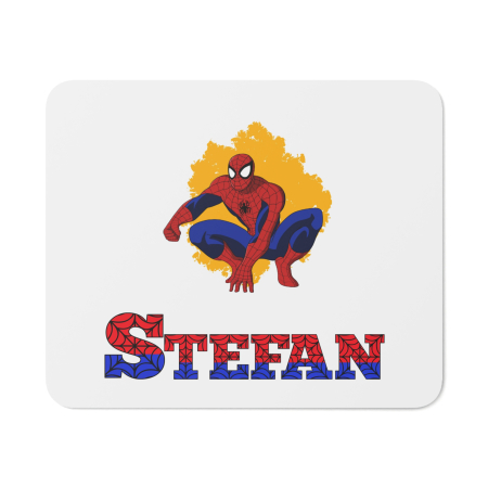 MousePad Personalizat - MousePAD Gaming personalizat cu numele STEFAN, model Spiderman