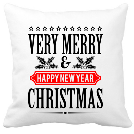 Perne decorative - Perna Craciun 40x40 cm Merry Christmas decor