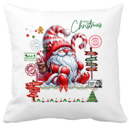 Perne decorative - Perna decorativa Craciun 40x40 cm cu imprimeu festiv