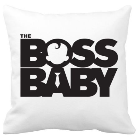 Perne decorative - Perna personalizata Baby Boss, pentru camera copilului, 40 x 40 cm
