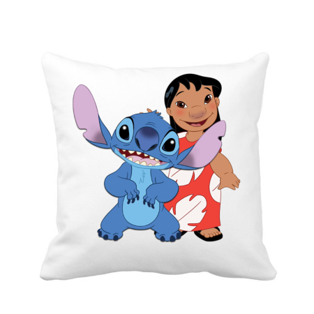 Perne decorative - Perna personalizata Lilo si Stitch, pentru camera copilului, 40 x 40 cm