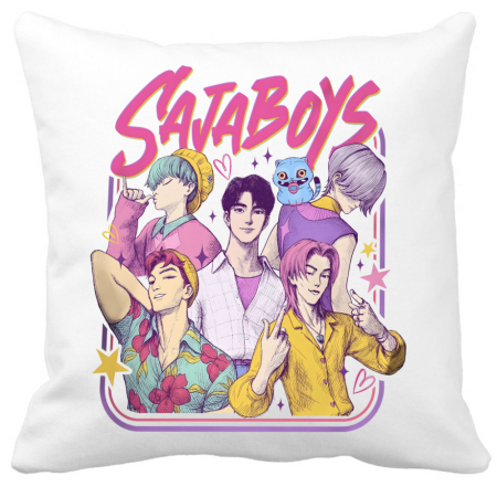 Perne decorative - Perna Saja Boys Soda Pop K-Pop Demon Hunters pentru camera copilului, 40x40 cm