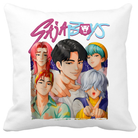 Perne decorative - Perna Saja Boys Soda Pop K-Pop Demon Hunters pentru camera copilului, 40x40 cm