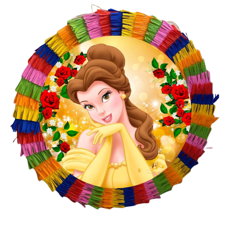 Pinata Aniversare Copii - Pinata pentru petreceri, 35 cm, multicolora, model Belle
