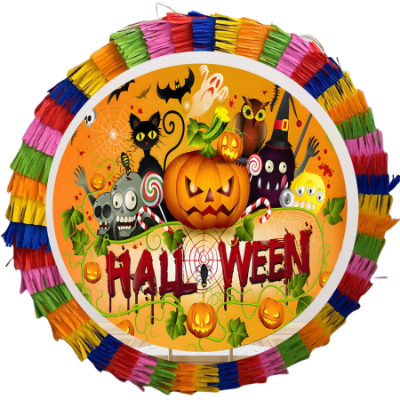 Pinata Aniversare Copii - Pinata pentru petreceri, 35 cm, multicolora, model Halloween