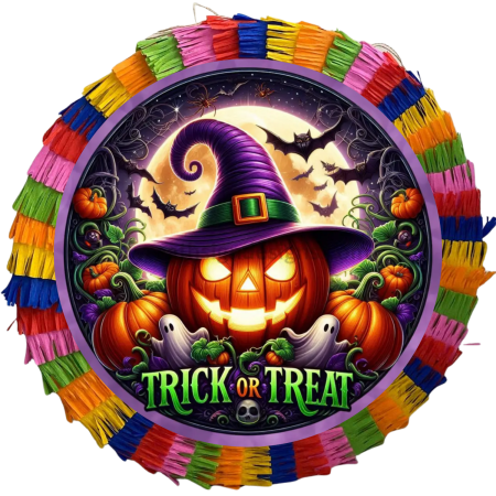 Pinata Aniversare Copii - Pinata pentru petreceri, 35 cm, multicolora, model Halloween 2