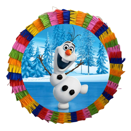 Pinata Aniversare Copii - Pinata pentru petreceri, 35 cm, multicolora, model Olaf, umplutura inclusa